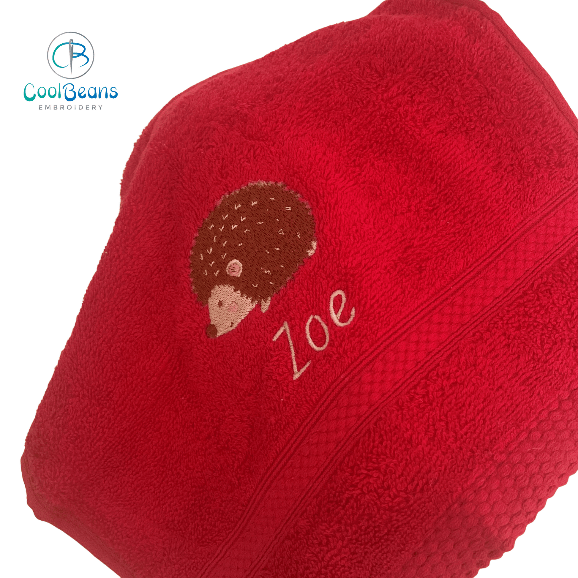 Hedgehog Towels - Personalised - Cool Beans Embroidery & Personalisation