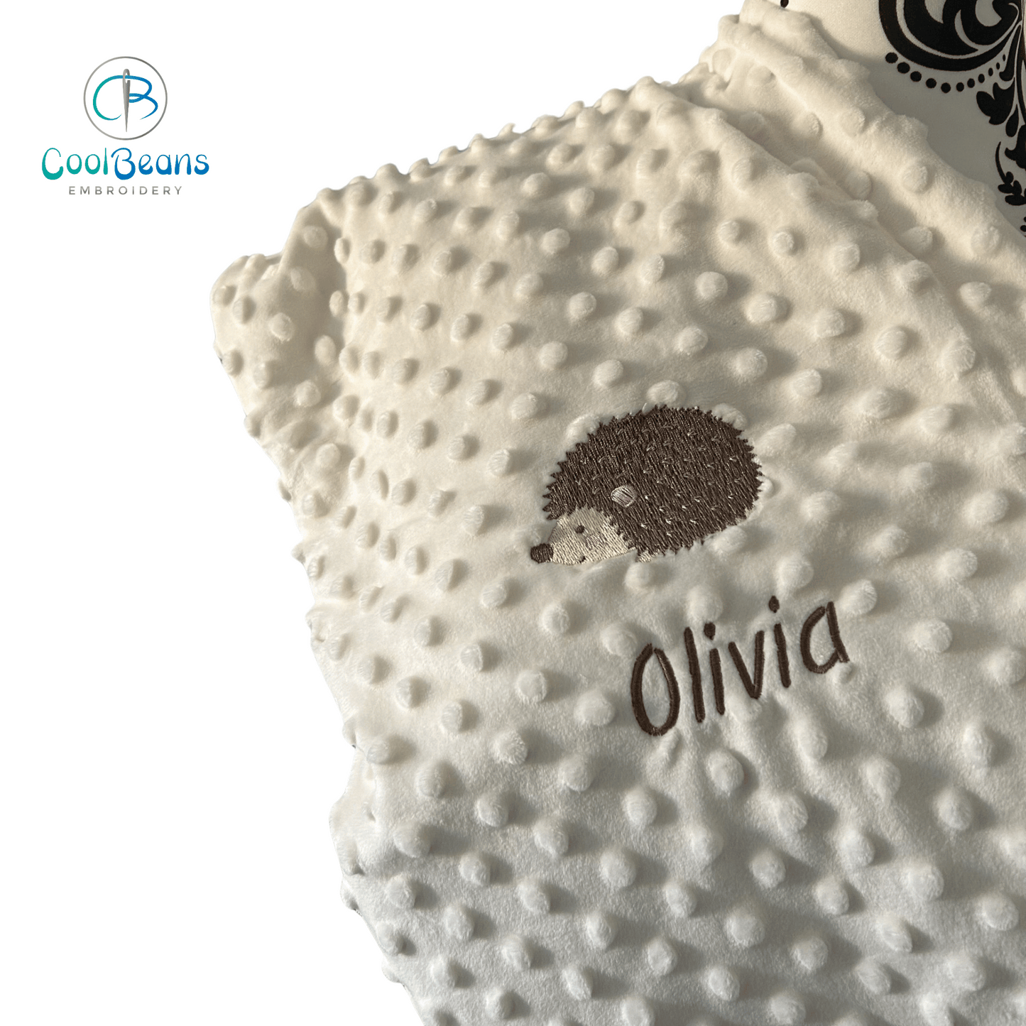 Hedgehog - Baby Bubble Blanket - Personalised
