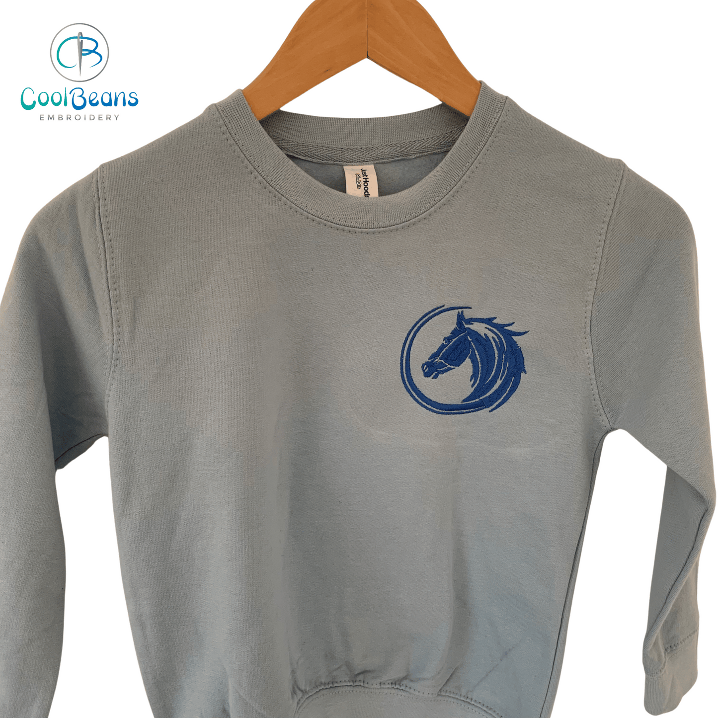 Horse Embroidered Personalised Children's Sweatshirt