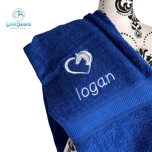 Horse Heart Towels - Personalised