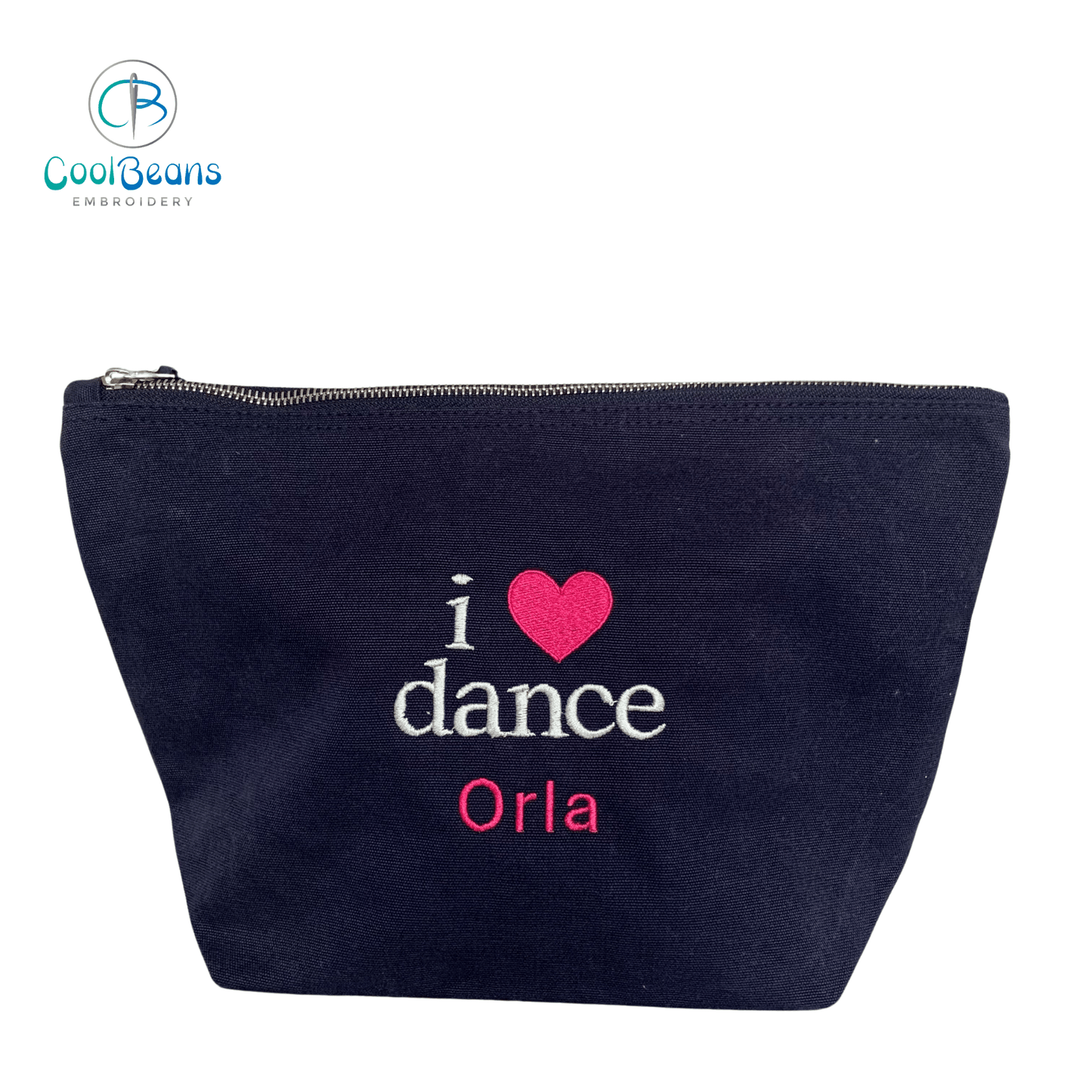 I Love Dance - Make Up / Accessory Bag - Personalised