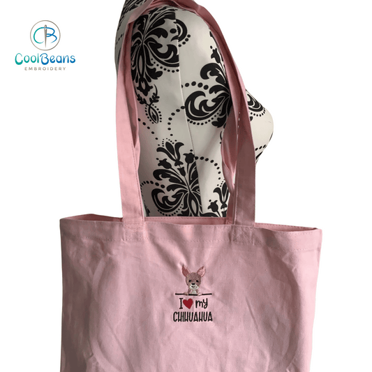 Chihuahua Dog Tote / Shopper Bag - Personalised
