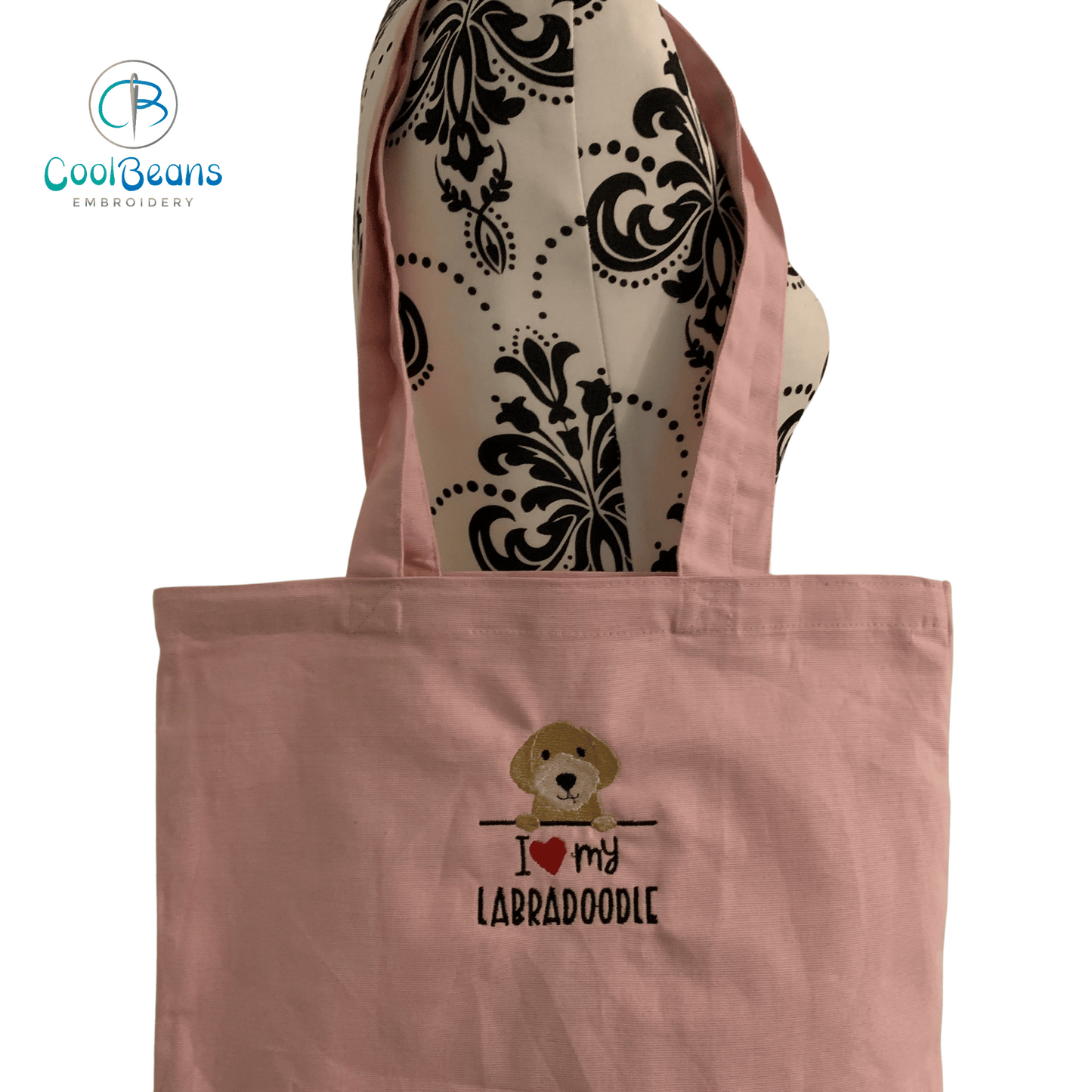 Labradoodle Dog Tote / Shopper Bag - Personalised