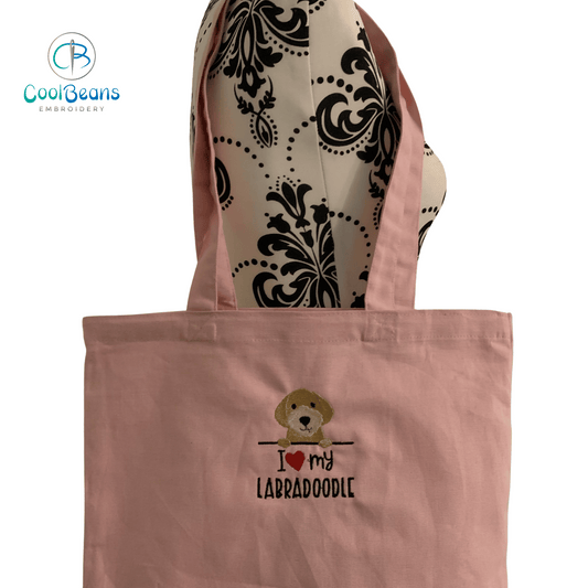 Labradoodle Dog Tote / Shopper Bag - Personalised