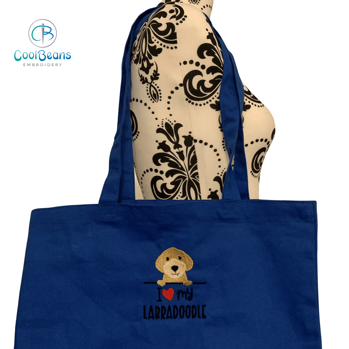 Labradoodle Dog Tote / Shopper Bag - Personalised