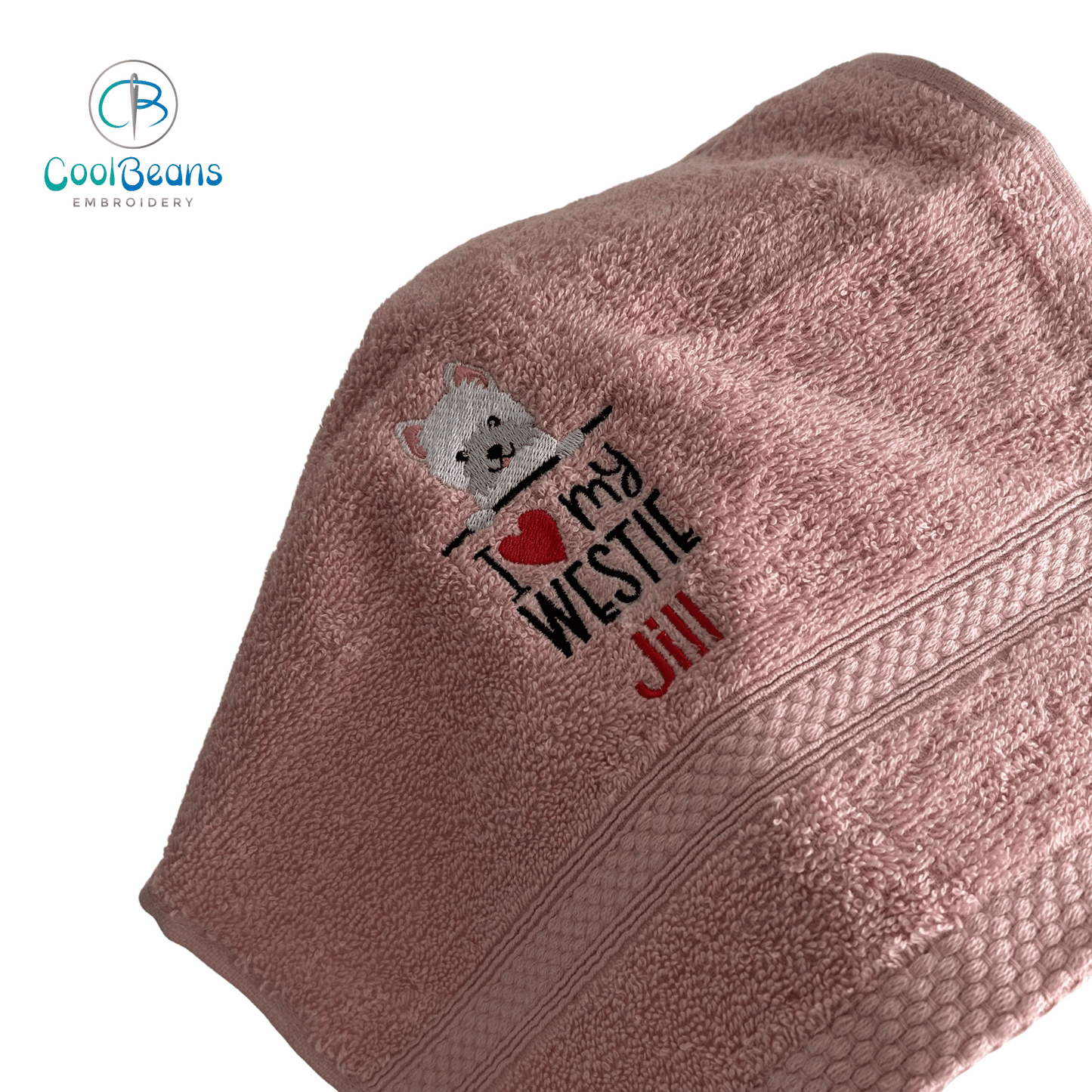 Dog Towels - Westie - Personalised - West Highland White Terrier