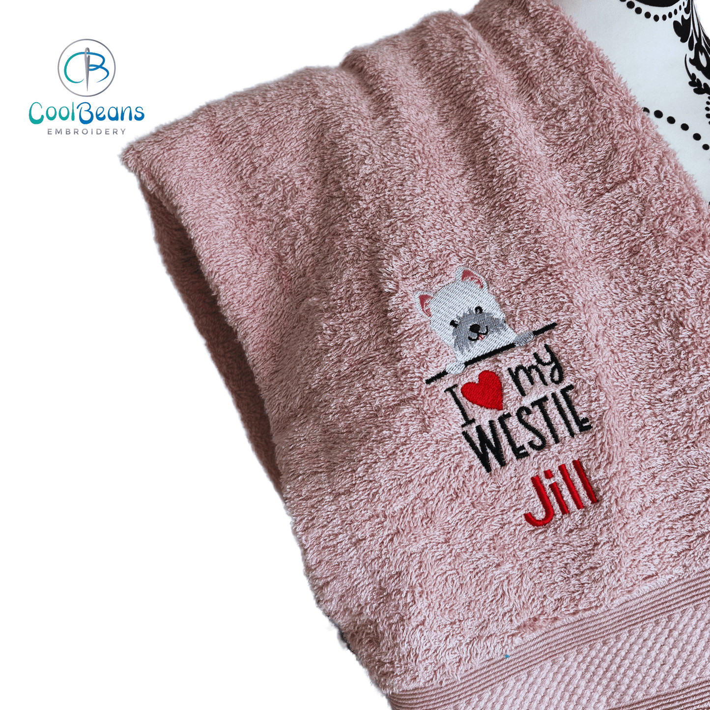 Dog Towels - Westie - Personalised - West Highland White Terrier