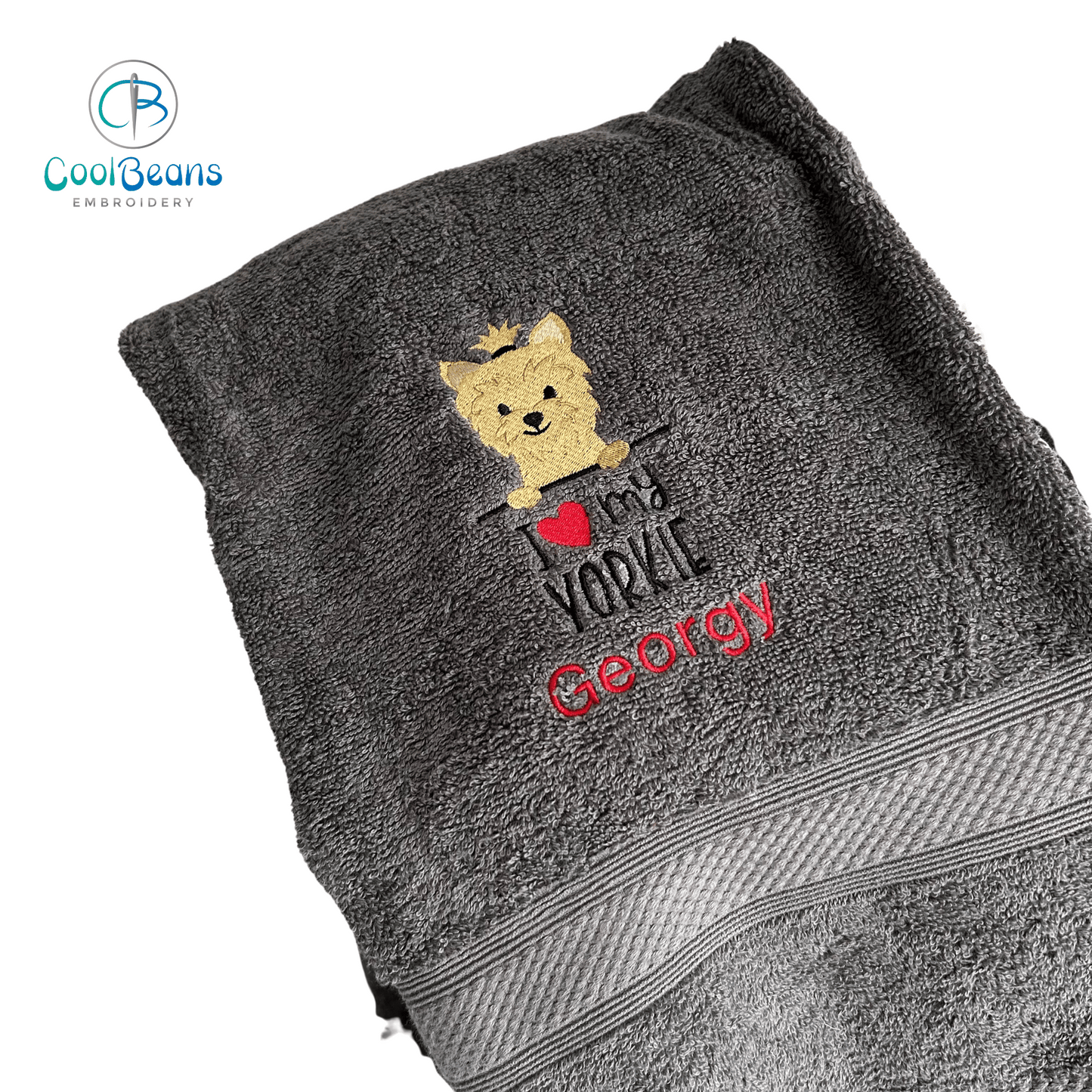 Dog Towels - Yorkshire Terrier - Personalised