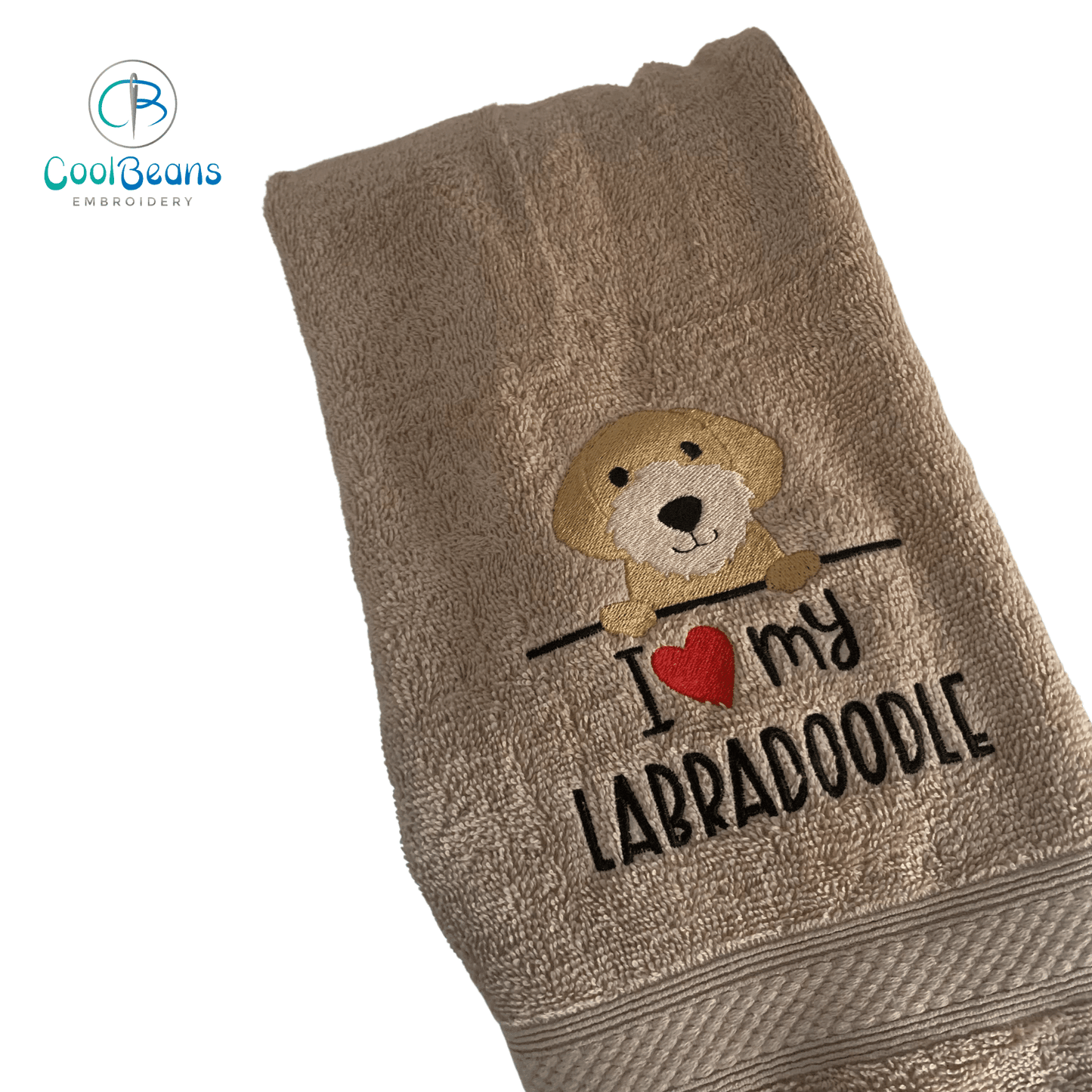 Dog Towels - Labradoodle - Personalised