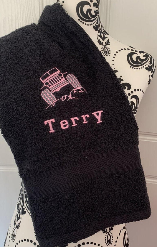 Jeep Towels - Personalised - Cool Beans Embroidery & Personalisation