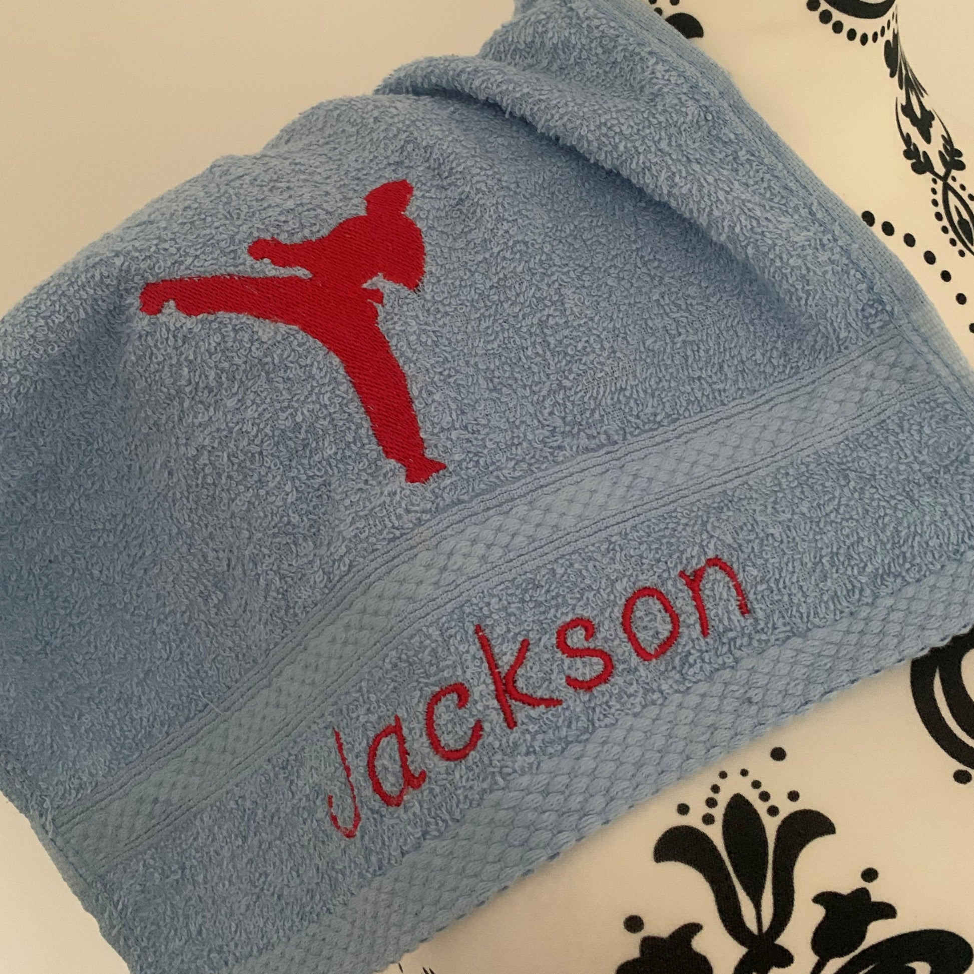 Karate Towels - Personalised - Cobalt Blue