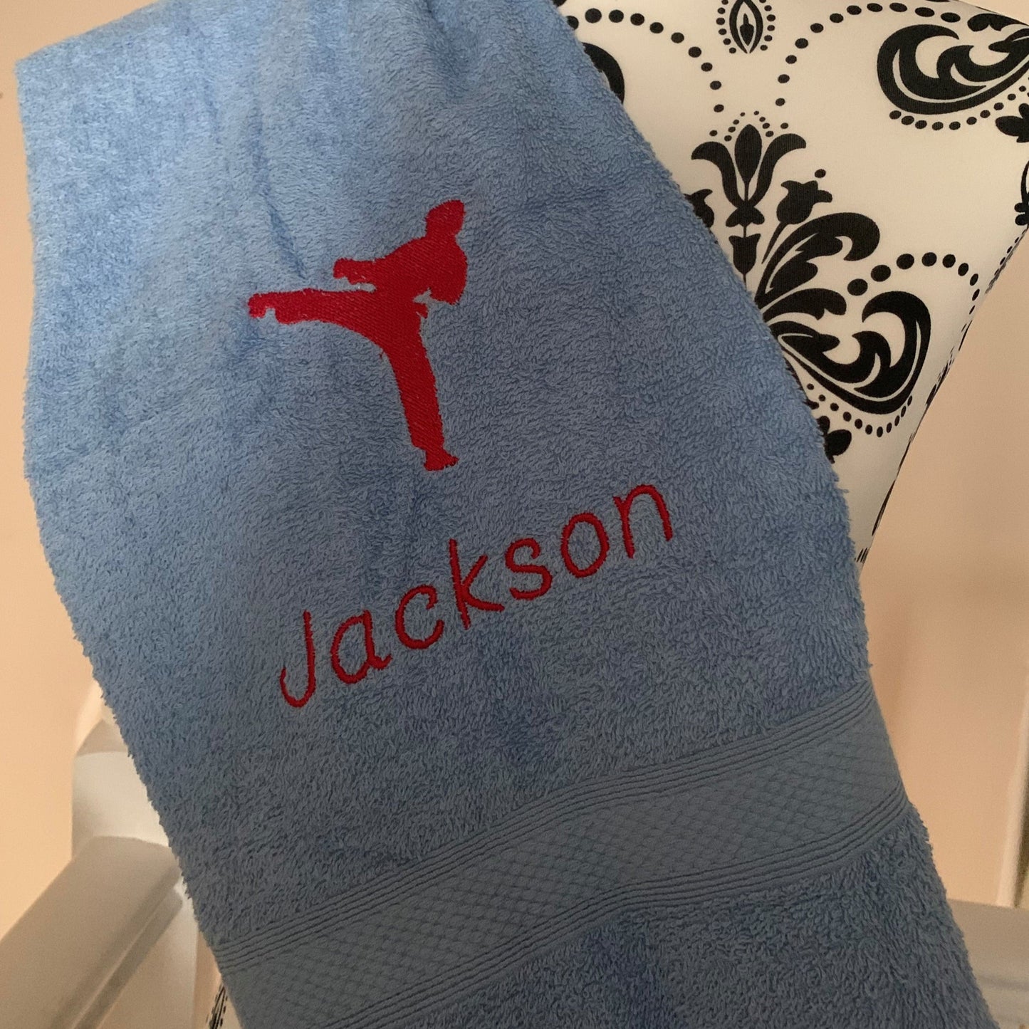Karate Towels - Personalised - Cobalt Blue