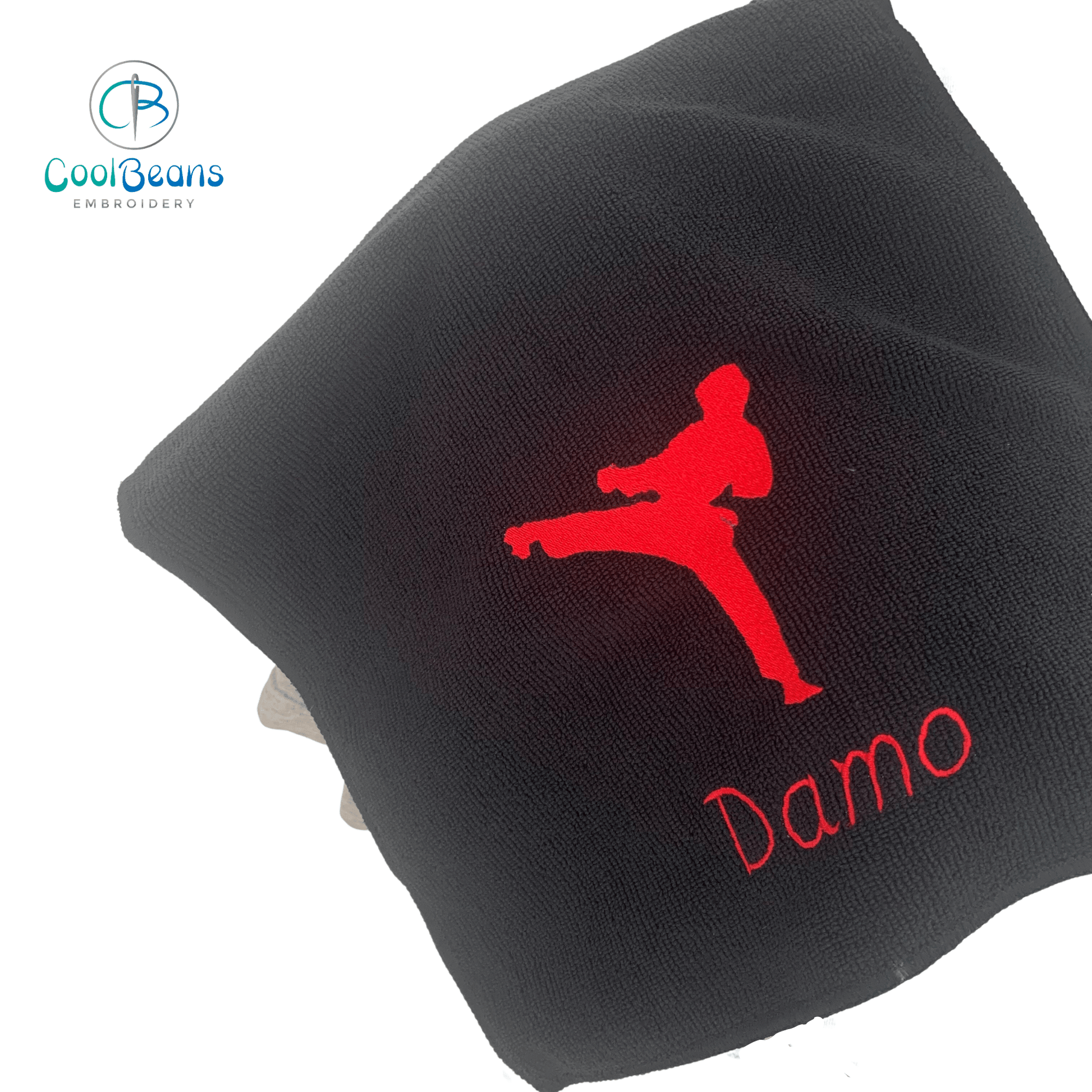 Sports - Karate Microfibre Towel - Personalised - Cool Beans Embroidery & Personalisation