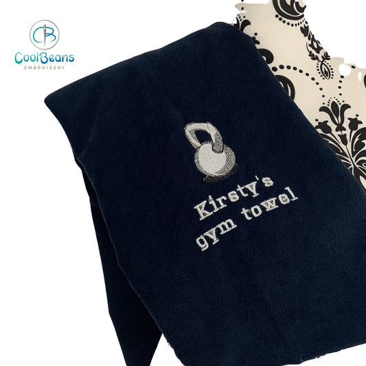 Sports  - Kettlebell Gym Weights Microfibre Towel - Personalised