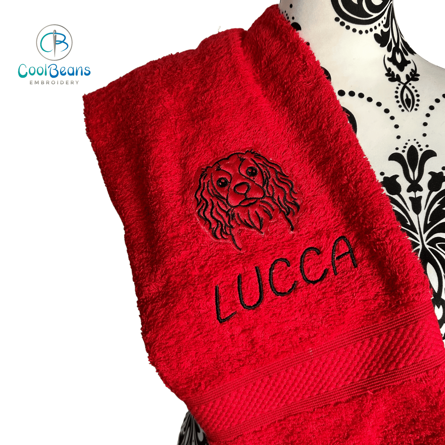 Dog Towels - Cavalier King Charles - Personalised