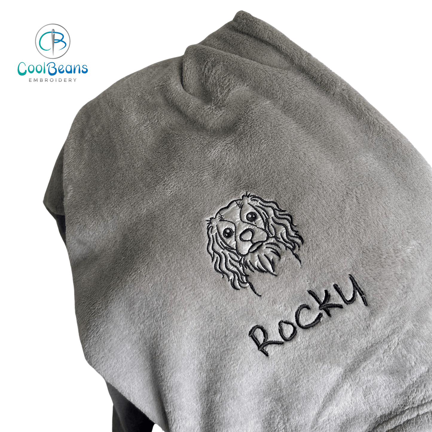 Pet Fleece Blanket - King Charles Spaniel - Personalised