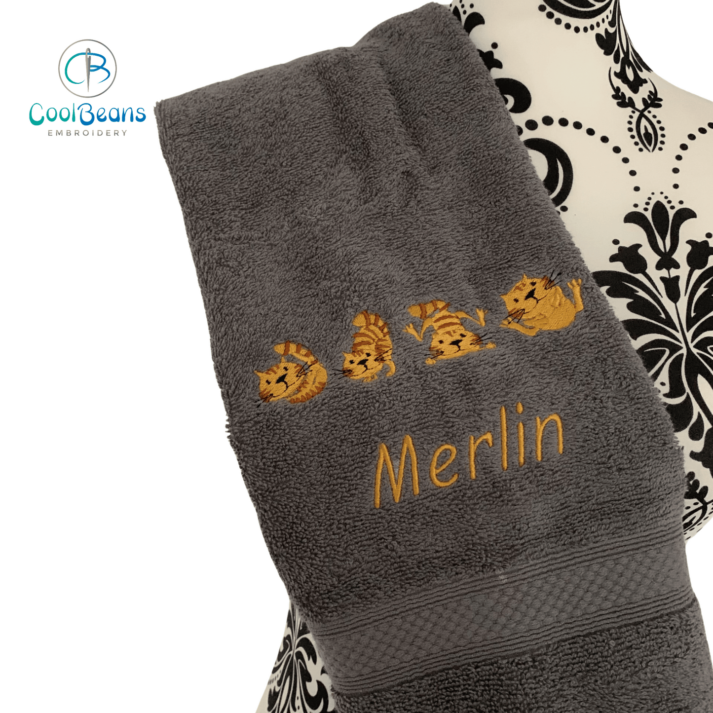Cat Towels - Kittens / Cats - Personalised