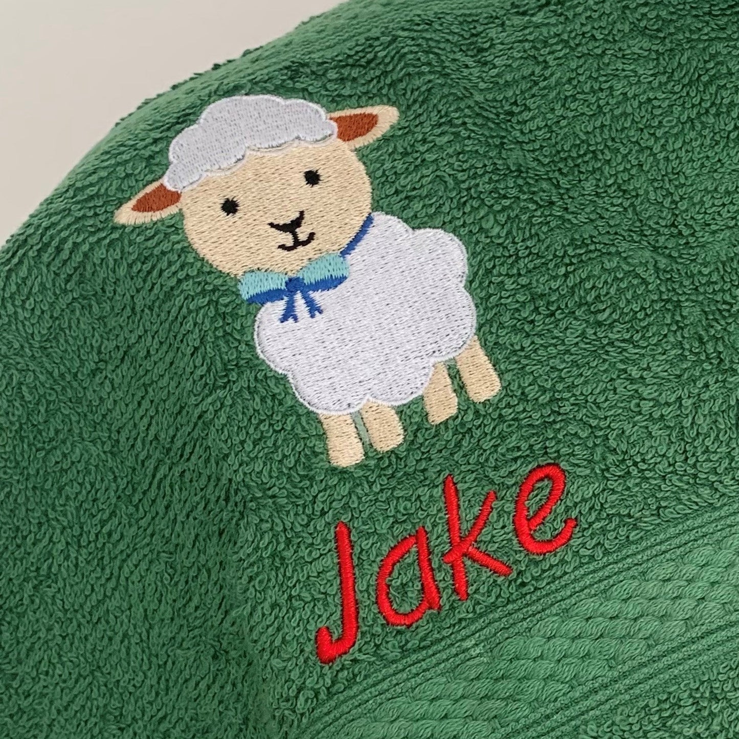 Lamb - Baby Bubble Blanket - Personalised - Cool Beans Embroidery & Personalisation