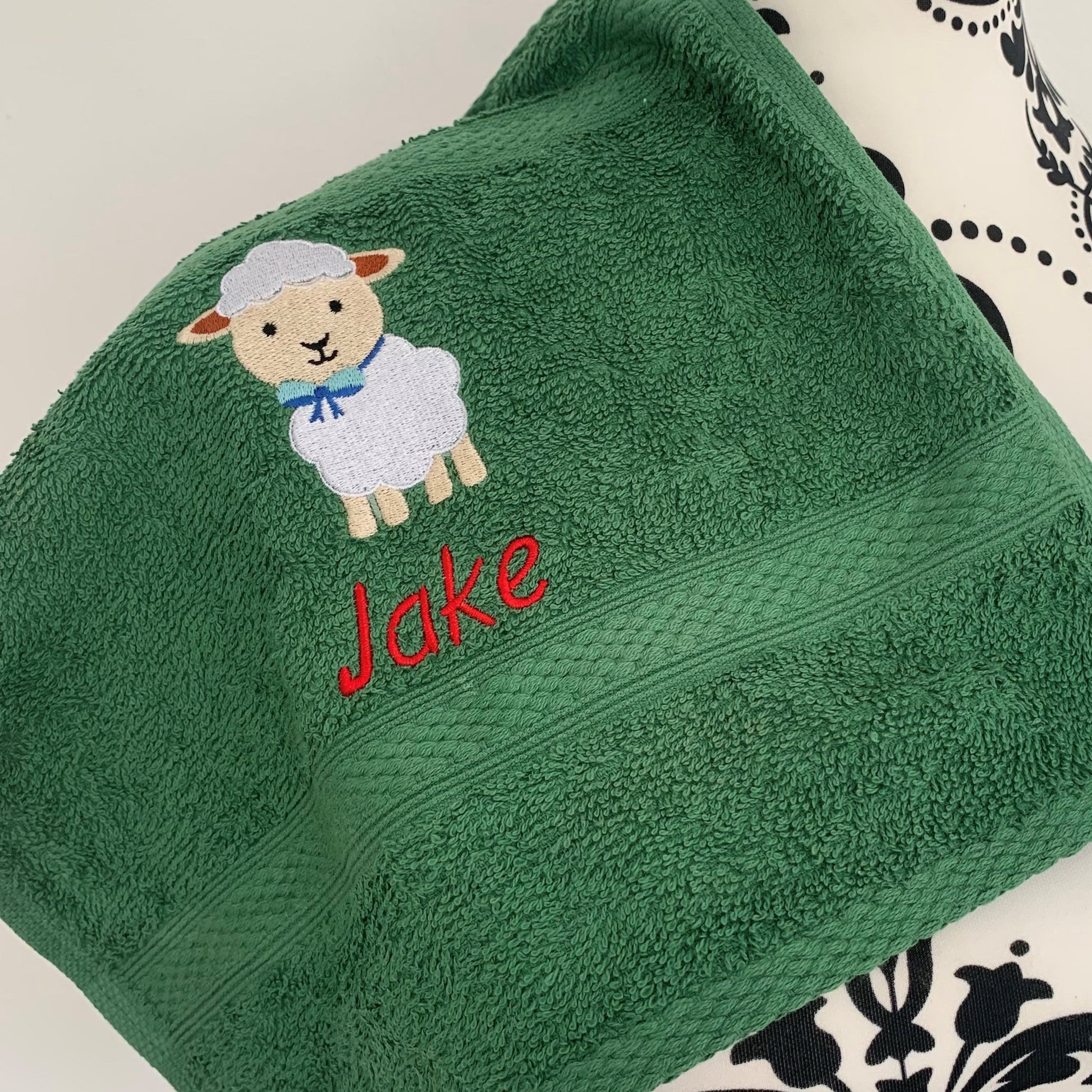 Lamb Towels - Personalised - Cool Beans Embroidery & Personalisation