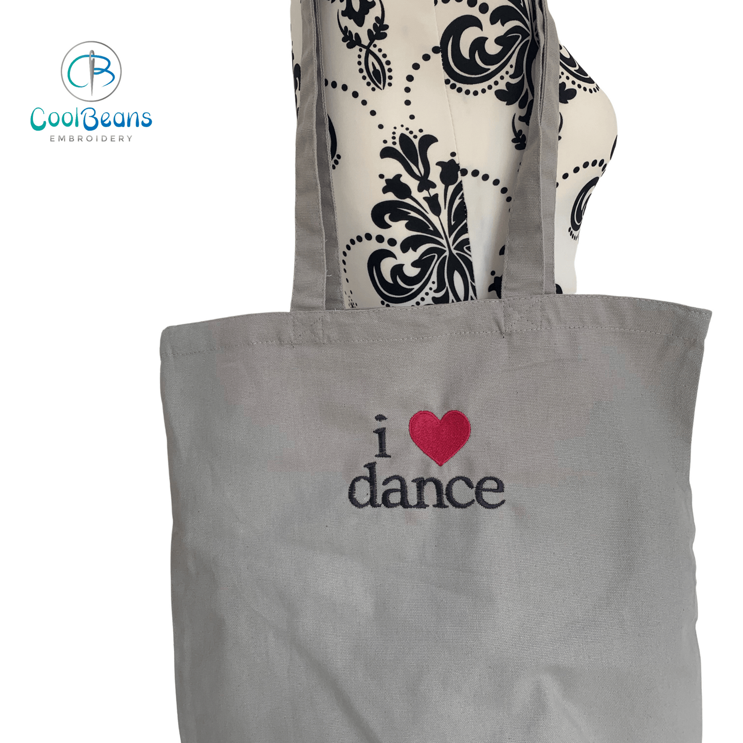 Love Dance Tote / Shopper Bag - Personalised - Cool Beans Embroidery & Personalisation