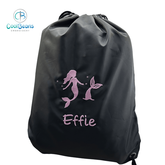 Mermaid Drawstring Gym Bag - Personalised