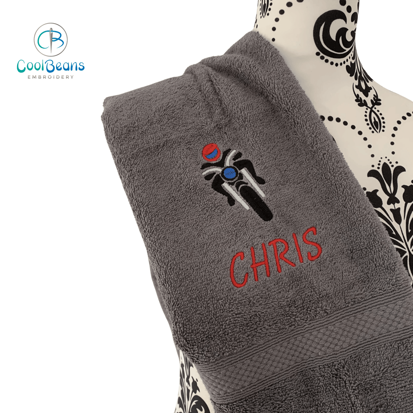 Motorbike Towels - Personalised