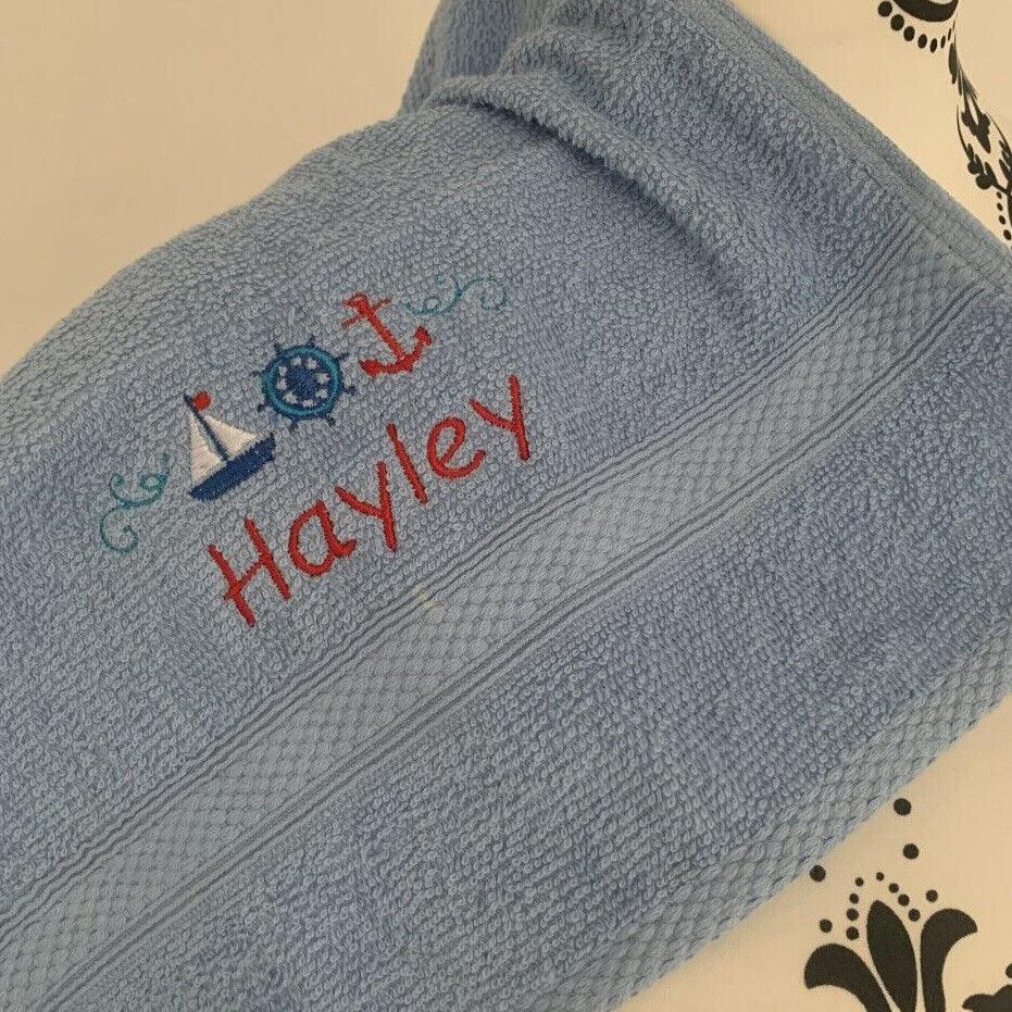 Nautical Towels - Personalised - Cool Beans Embroidery & Personalisation