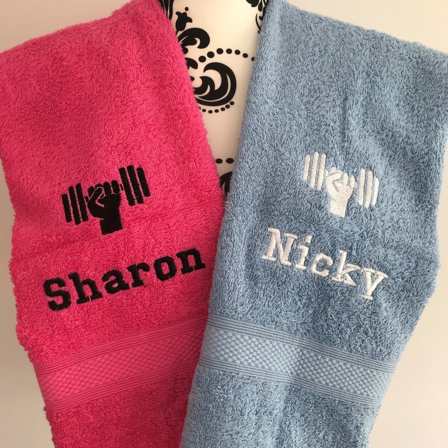 Gym - Dumbbell Towels - Personalised - Cool Beans Embroidery & Personalisation