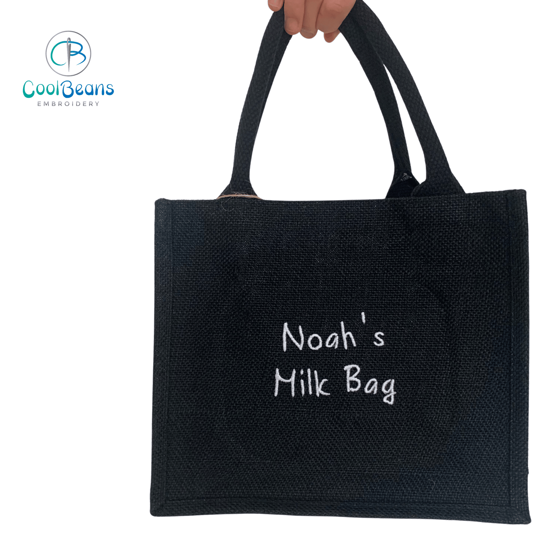 Name A Jute Gift Bag - Personalised - Cool Beans Embroidery & Personalisation