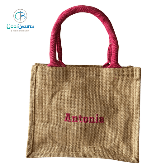 Name Jute Gift Bag - Personalised