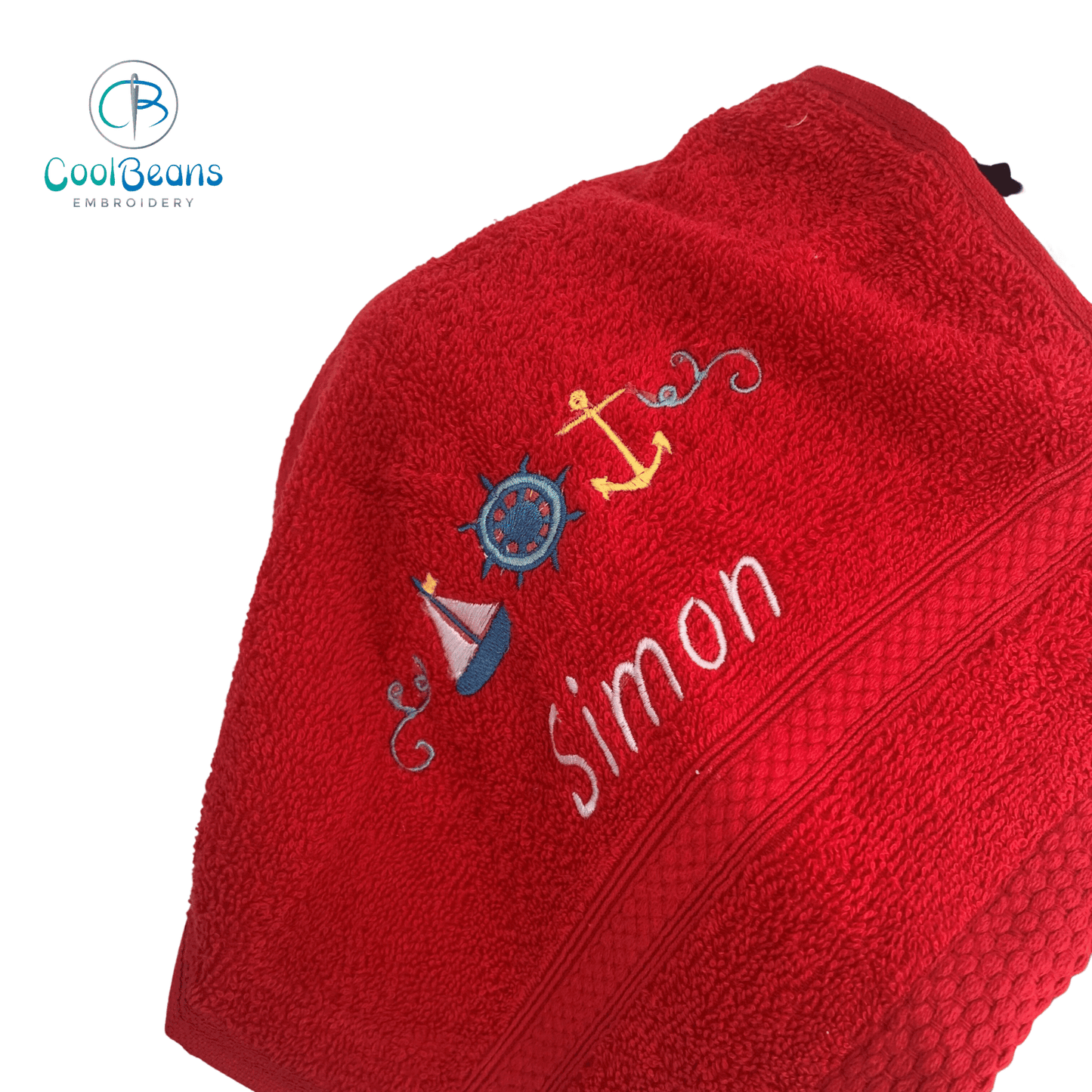 Nautical Towels - Personalised - Cool Beans Embroidery & Personalisation