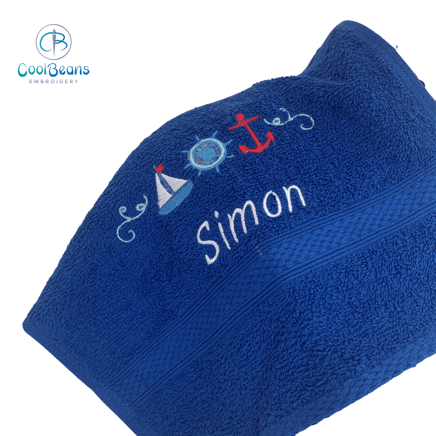 Nautical Towels - Personalised - Cool Beans Embroidery & Personalisation