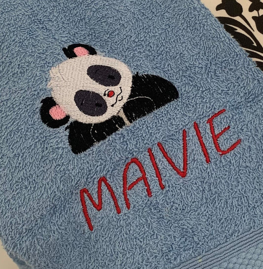 Panda - Baby Bubble Blanket - Personalised - Cool Beans Embroidery & Personalisation