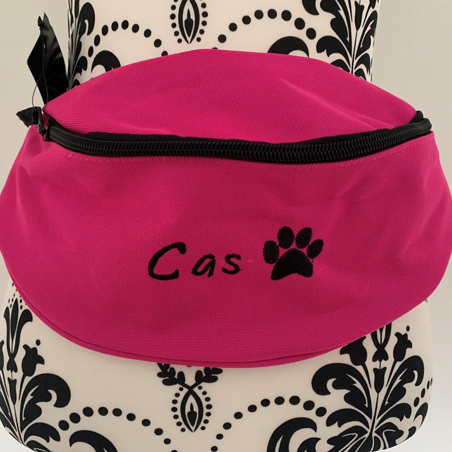 Dog Walking - Paw Print Belt Bag / 2 Zip Bumbag - Personalised - Cool Beans Embroidery & Personalisation