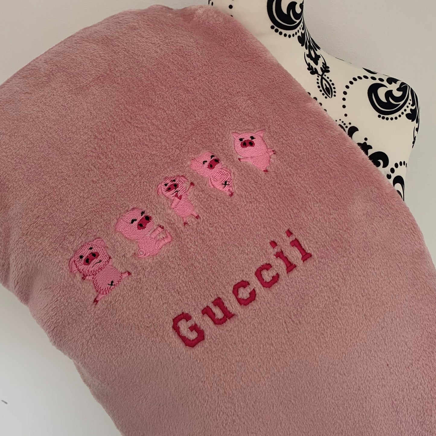 Pigs - Kids Large Fleece Blanket - Personalised - Cool Beans Embroidery & Personalisation
