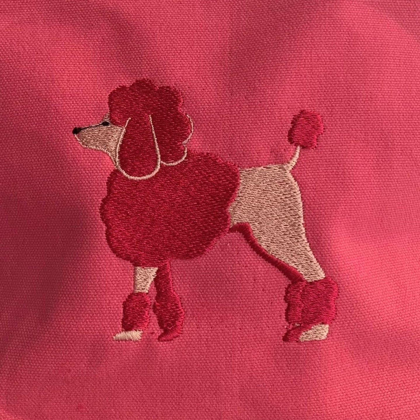 Poodle Dog Tote / Shopper Bag - Personalised - Cool Beans Embroidery & Personalisation