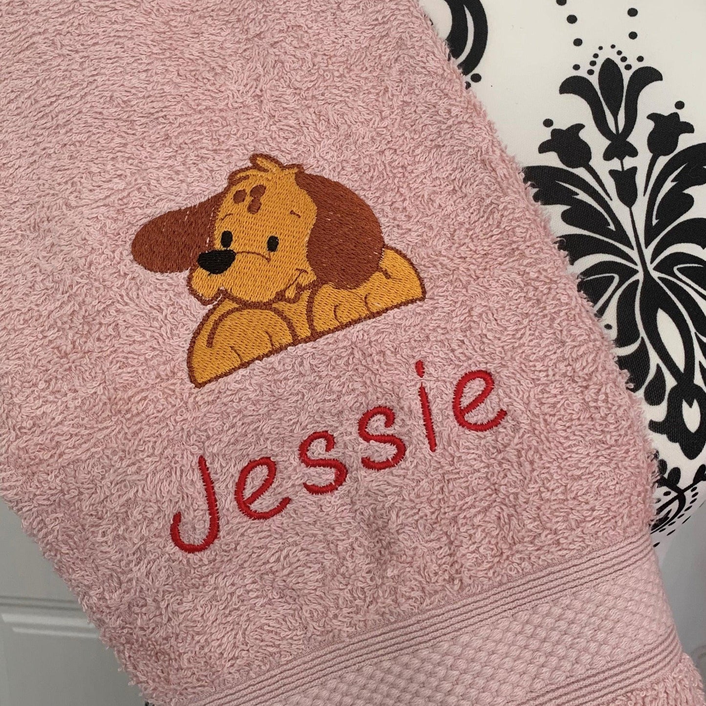 Puppy Dog Towels - Personalised - Cool Beans Embroidery & Personalisation