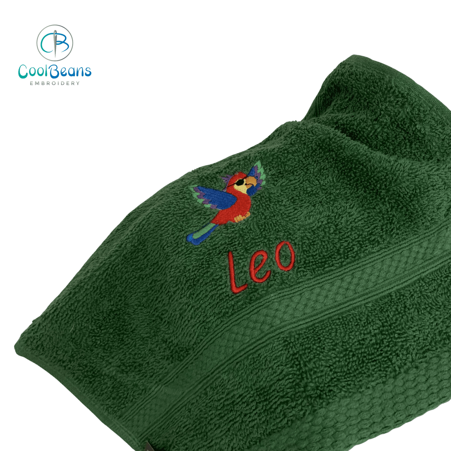 Parrot Pirate Towels - Personalised