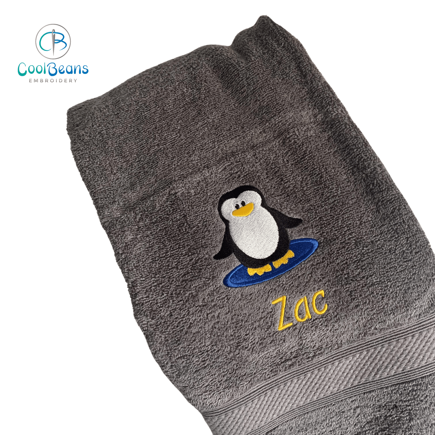 Penguin Puddle Towels - Personalised