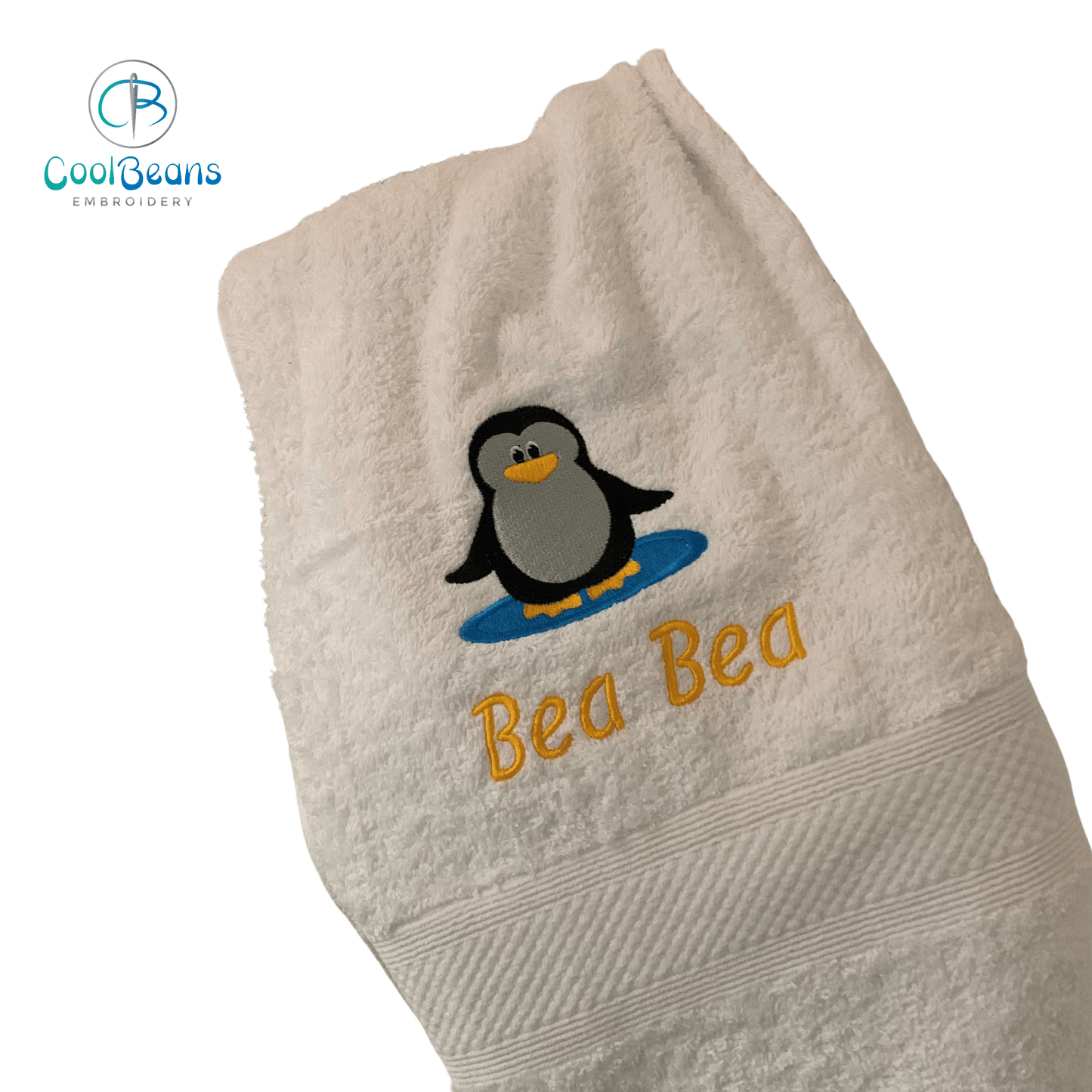 Penguin Puddle Towels - Personalised