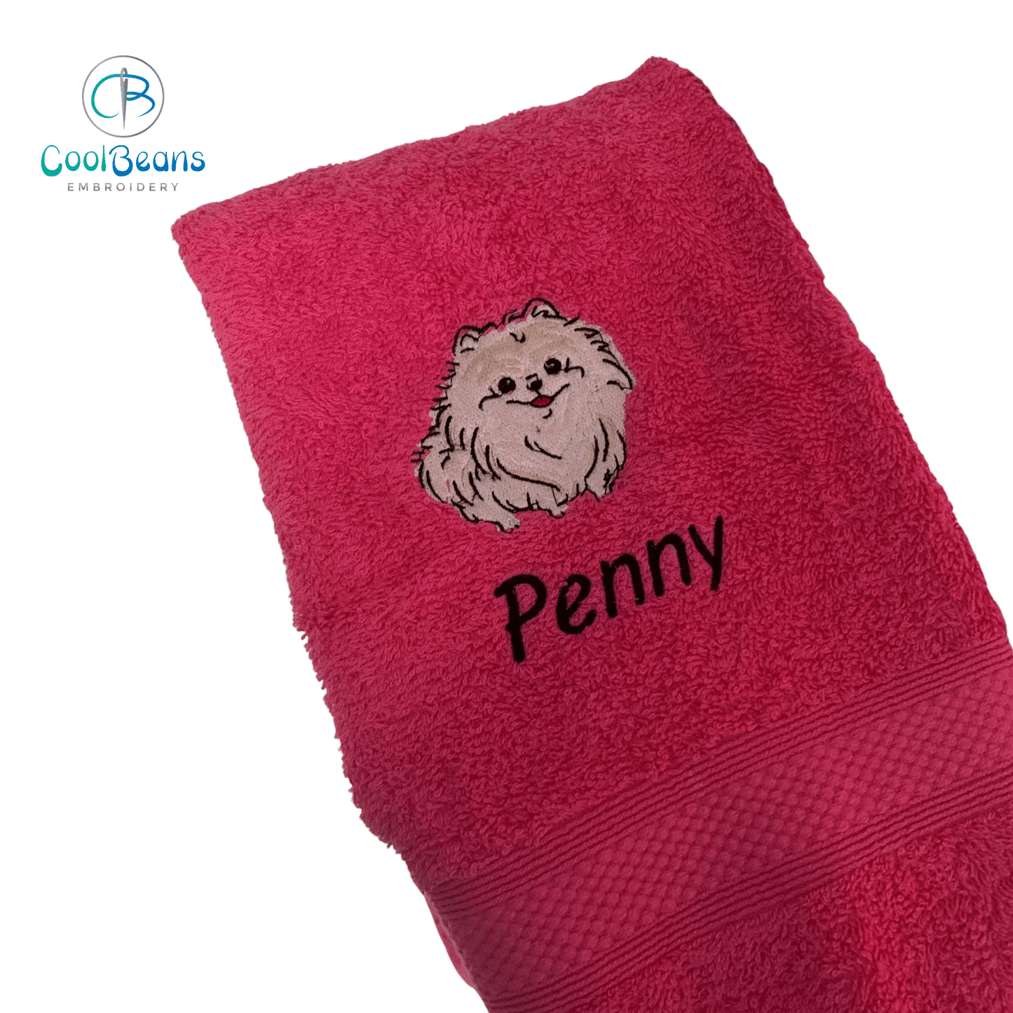 Dog Towels - Pomeranian - Personalised