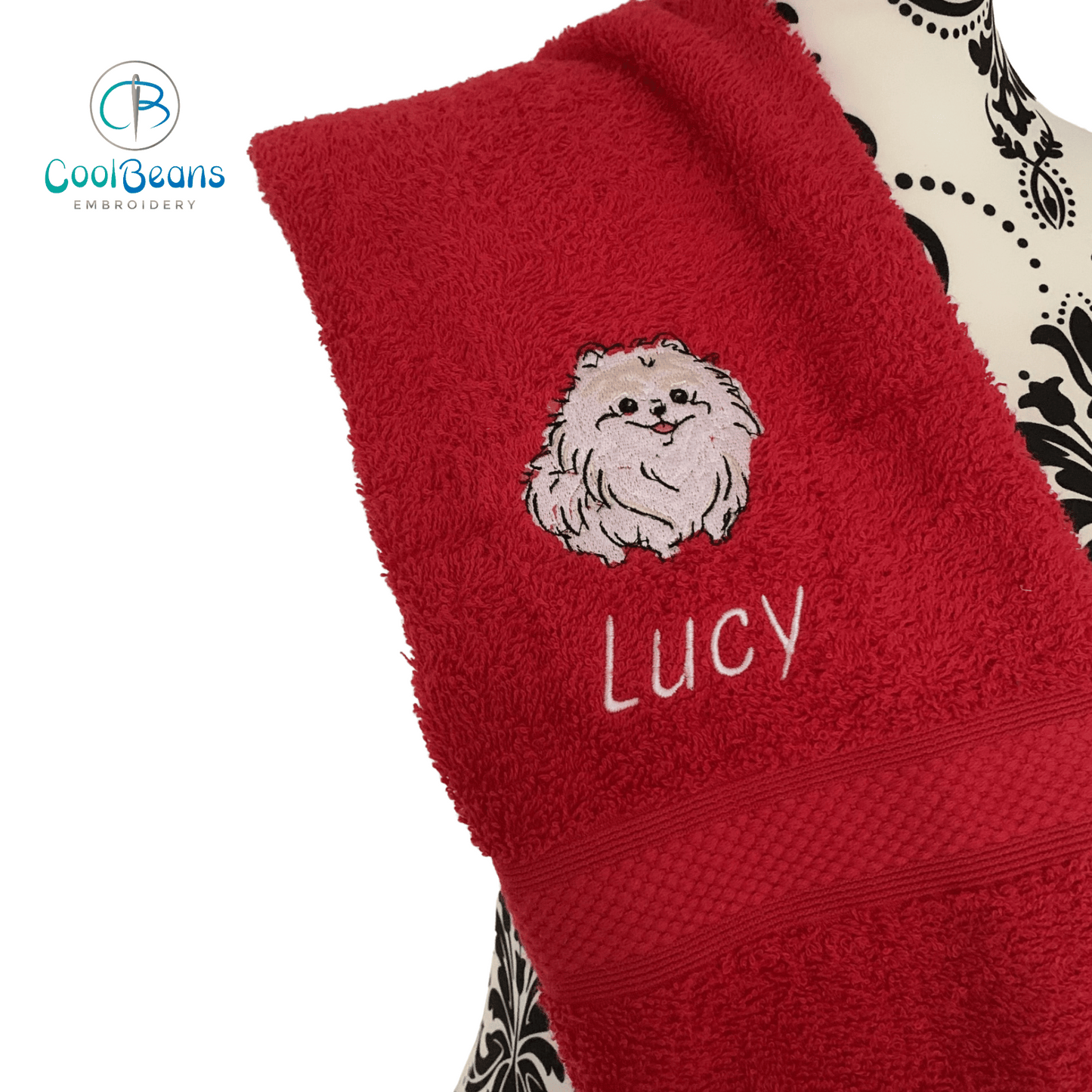 Dog Towels - Pomeranian - Personalised