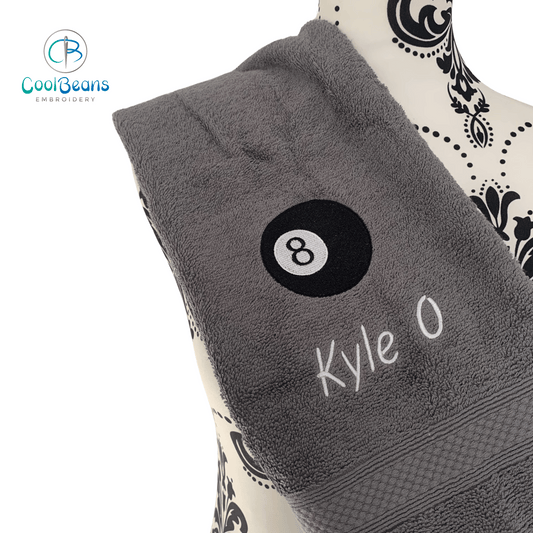 Pool - 8 Ball Towels - Personalised