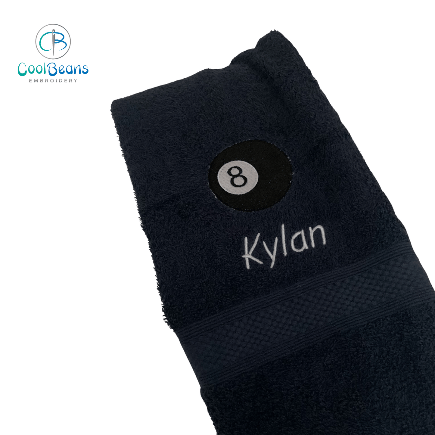 Pool - 8 Ball Towels - Personalised