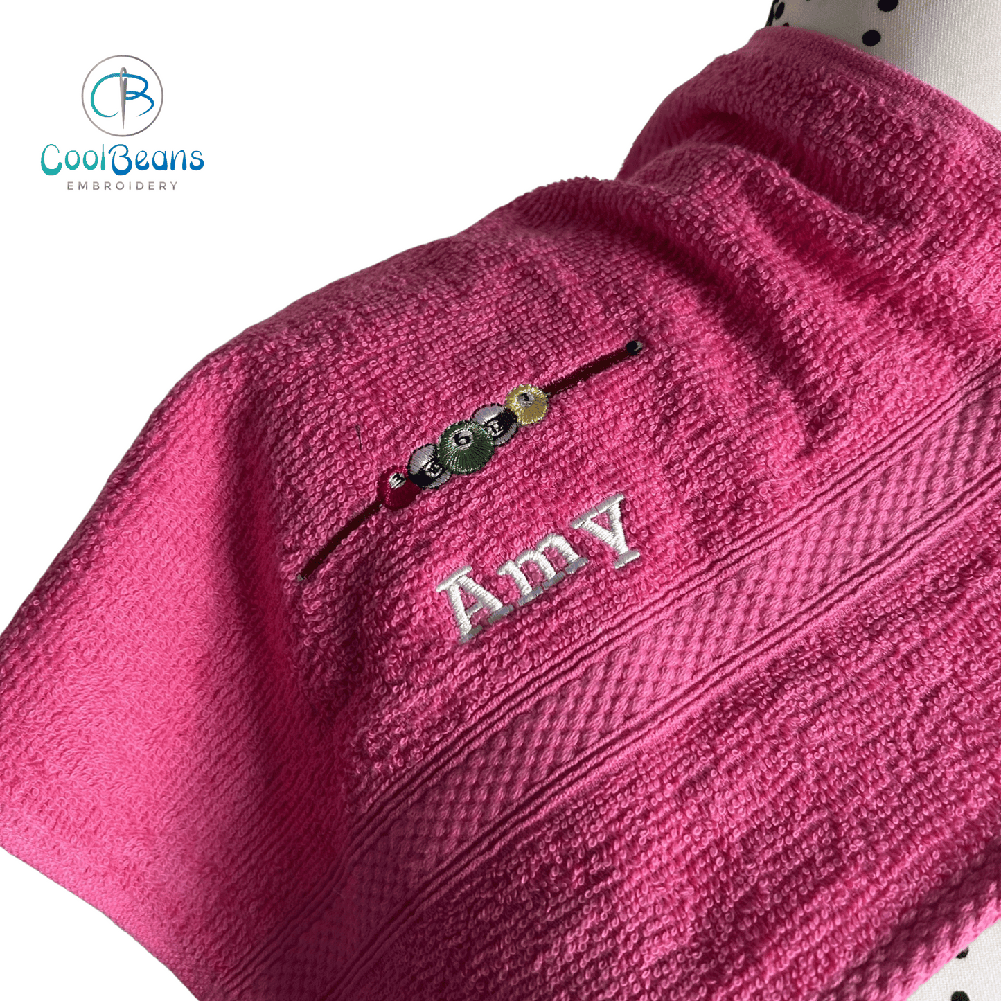 Pool - Balls & Cue Towels -Personalised