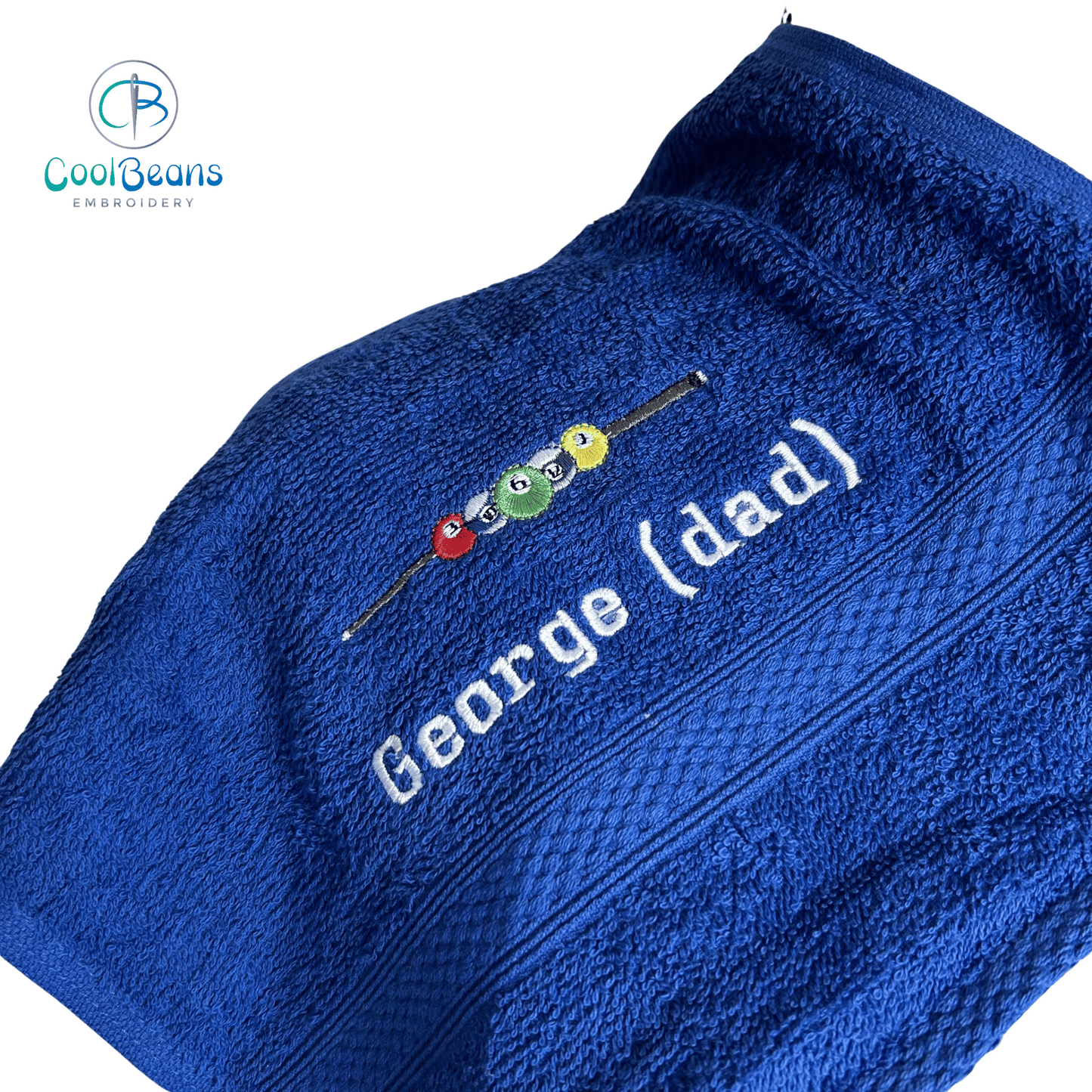 Pool - Balls & Cue Towels -Personalised