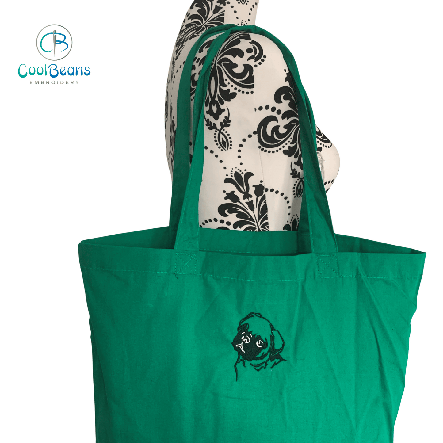 Pug Dog Tote / Shopper Bag - Personalised