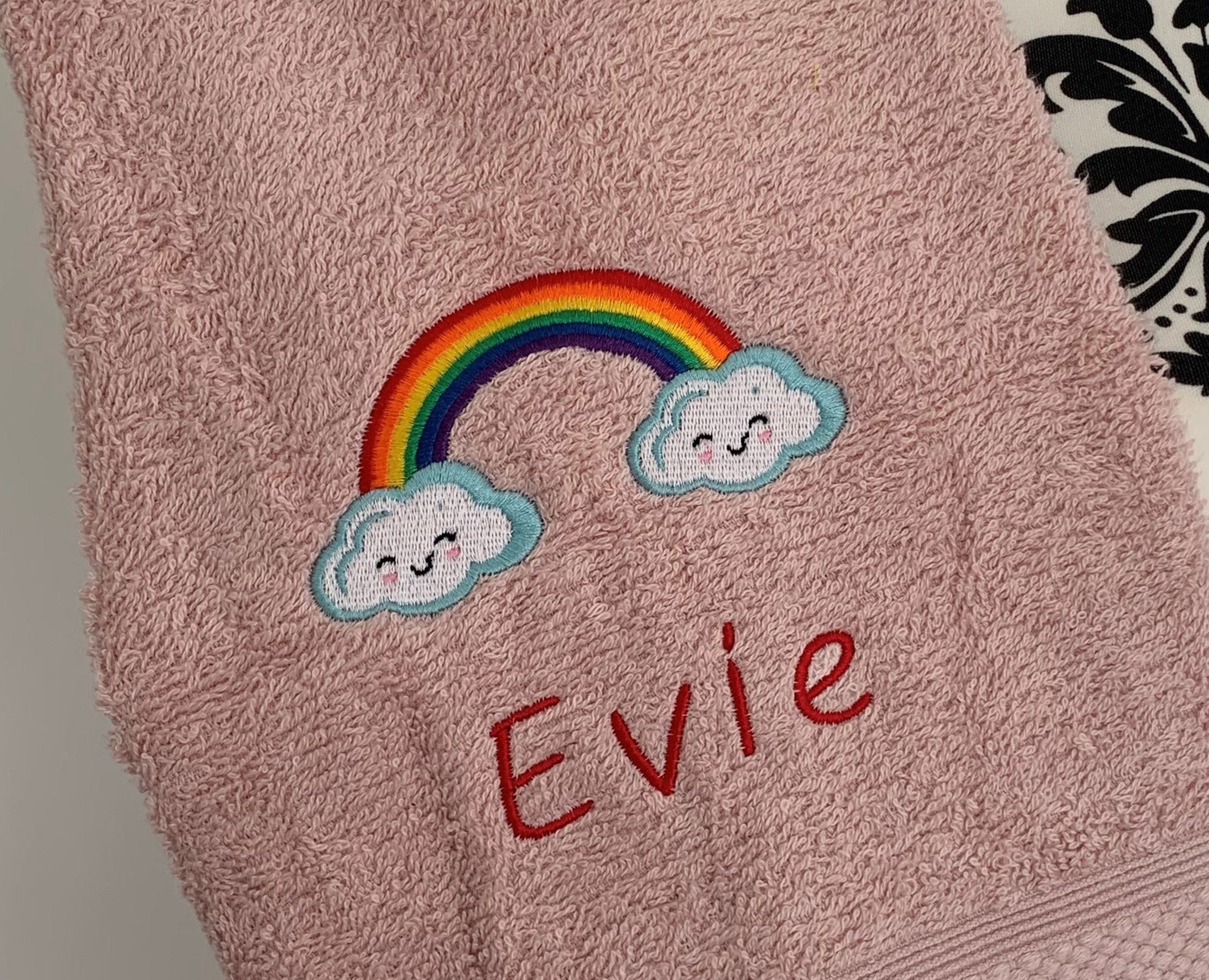 Rainbow Clouds Tote / Shopper Bag - Personalised - Cool Beans Embroidery & Personalisation