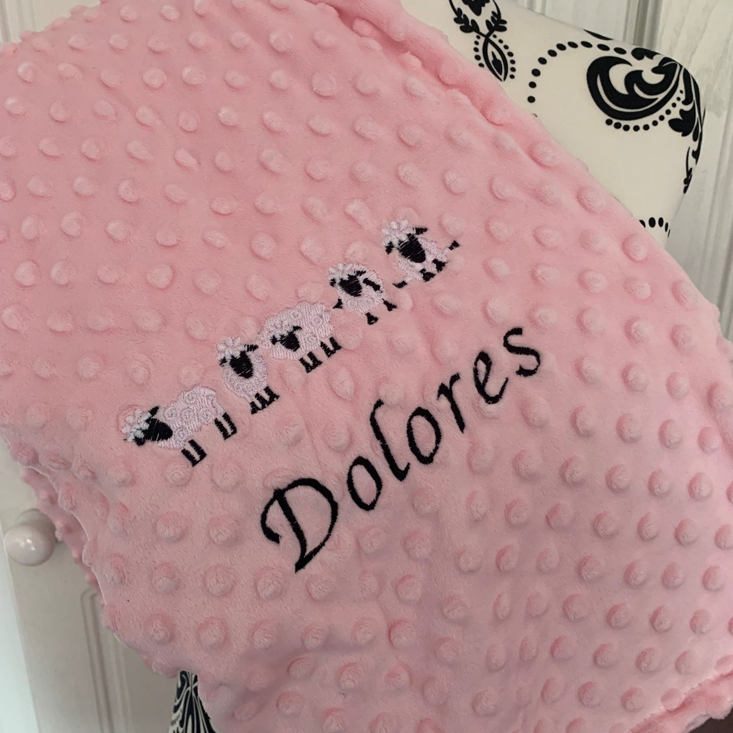 Sheep - Baby Bubble Blanket - Personalised - Cool Beans Embroidery & Personalisation