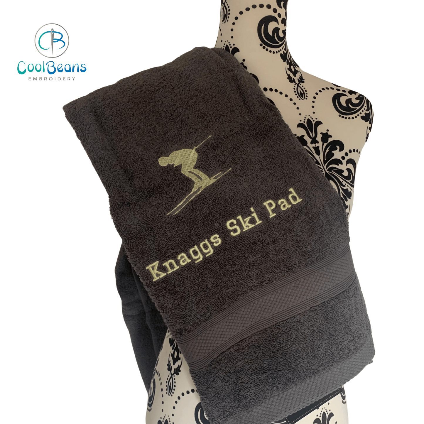 Skiing Towels - Personalised - Cool Beans Embroidery & Personalisation